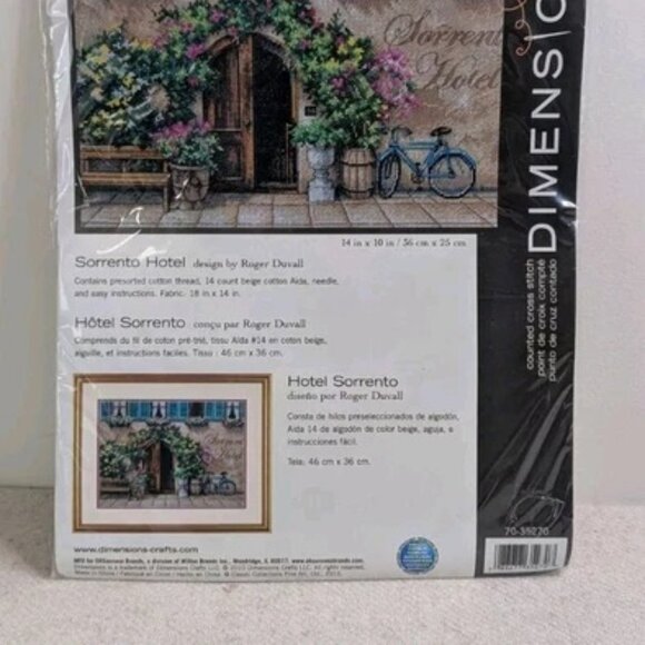 Dimensions Sorrento Hotel Counted Cross Stitch Kit New 14" x 10" 70-35270 - Picture 3 of 6